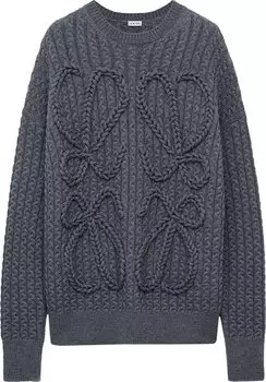 Свитер Loewe 'Dark Grey Melange', серый