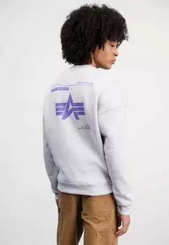 Свитер Logo Alpha Industries, светло-серый