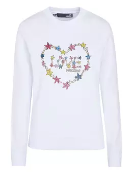 Свитер Love Moschino, белый