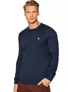 Свитер LYLE & SCOTT с круглым вырезом, синий