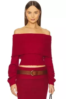 Свитер Madex Line & Dot, red
