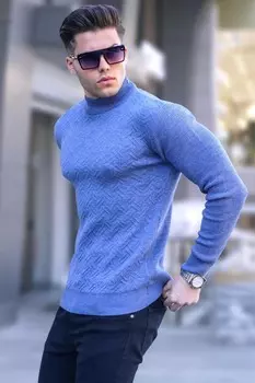 Свитер Madmext, синий