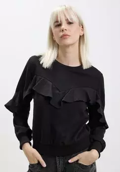 Свитер Maglione Con Rouches Calliope, черный