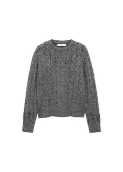 Свитер MANGO Boule, цвет Taupe/Stone