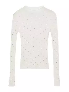 Свитер MANGO Starry, экрю