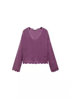 Свитер MANGO TEEN Saona2, цвет Plum