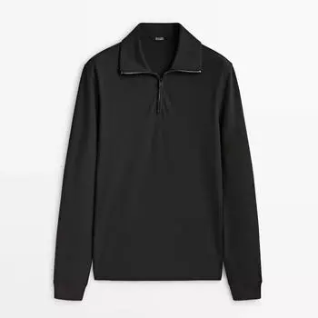 Свитер Massimo Dutti Cotton, темно-серый