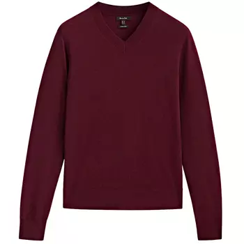 Свитер Massimo Dutti Wool And Cashmere V-neck, темно-красный