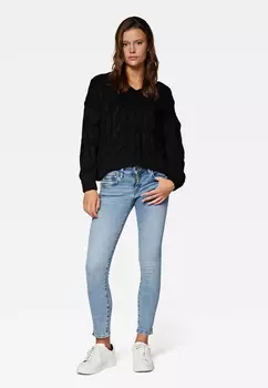 Свитер Mavi Jeans Strick Struktur Langarm Basic V NECK SWEATER, черный