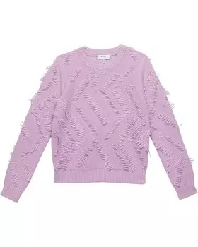 Свитер MILLY MINIS Loop Fringe Crop Top, цвет Lilac