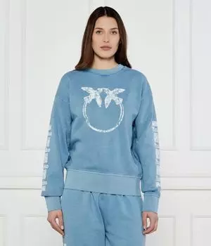 Свитер миндело Relaxed fit Pinko, синий