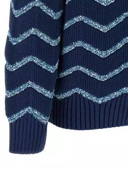 Свитер Missoni Zigzag, синий
