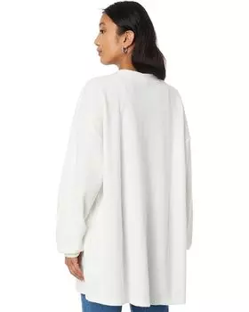 Свитер Mod-o-doc Long Sleeve Open Front Tunic Length Cardigan, белый