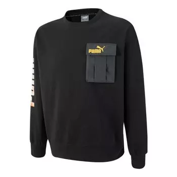 Свитер modulerwear crew neck 'black' Puma, черный