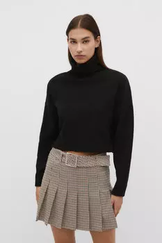Свитер мягкой фактурной вязки Stradivarius, черный