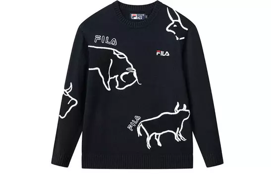 Свитер мужской черный Fila, черный