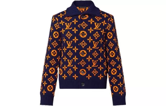 Свитер мужской Louis Vuitton, темно-синий