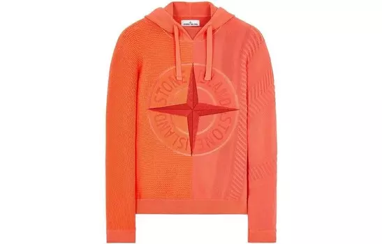 Свитер мужской оранжевый Stone Island, оранжевый