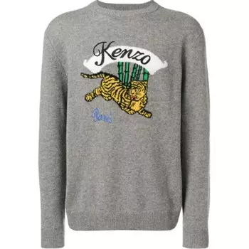 Свитер мужской серый Kenzo, серый