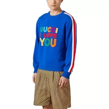 Свитер мужской синий Gucci, синий