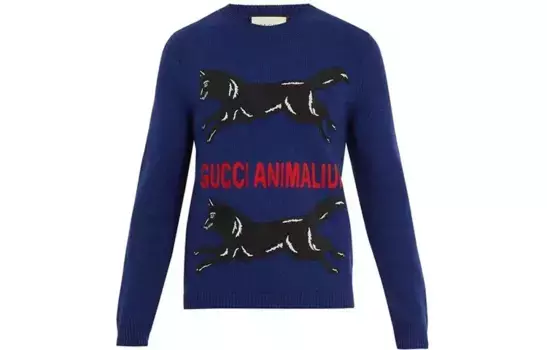 Свитер мужской синий Gucci, синий