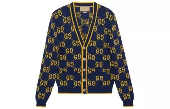 Свитер мужской темно-синий Gucci, синий
