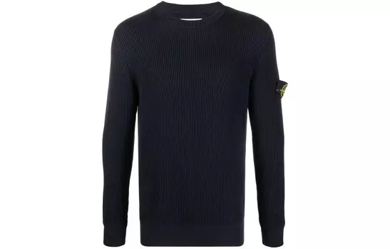 Свитер мужской темно-синий Stone Island, темно-синий