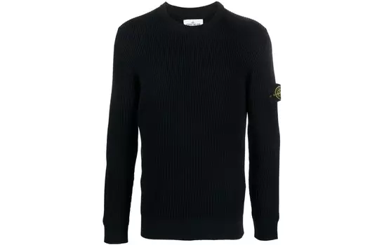 Свитер мужской темно-синий Stone Island, темно-синий