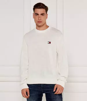 Свитер мужской Tommy Jeans с логотипом, белый