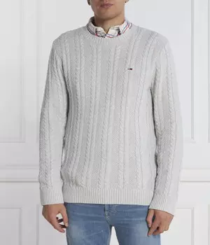 Свитер мужской Tommy Jeans вязаный, серый