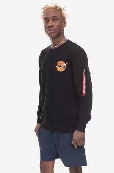 Свитер NASA Davinci Alpha Industries, черный