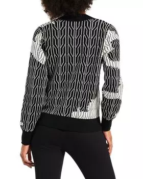 Свитер NIC+ZOE Deep Dive Dusk Sweater, черный мульти