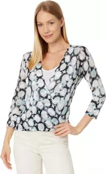 Свитер NIC+ZOE Sand Dollar 4-Way Cardigan, цвет Aqua Multi