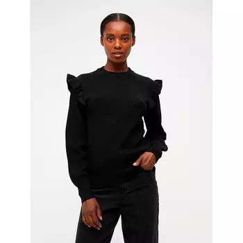 Свитер Object Malena O Neck, черный