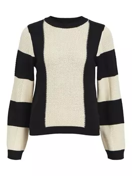 Свитер Object ONI, цвет Ivory/Black