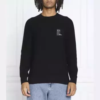 Свитер обычного кроя Armani Exchange, черный