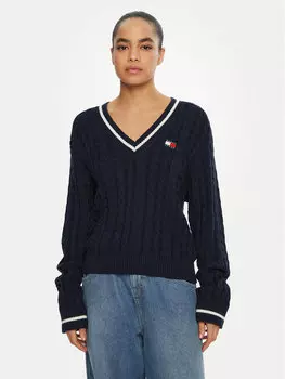 Свитер обычного кроя DW0DW19885 Tommy Jeans, синий