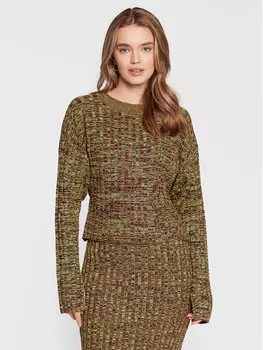 Свитер обычного кроя Gina Tricot, зеленый