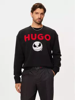 Свитер обычного кроя Hugo, черный
