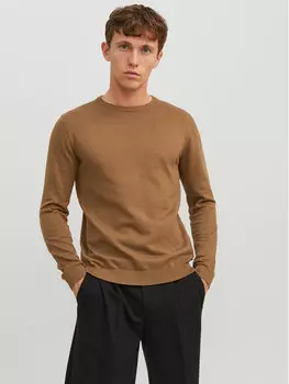 Свитер обычного кроя Jack&Jones, коричневый