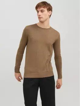 Свитер обычного кроя Jack&Jones, коричневый