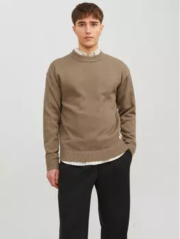 Свитер обычного кроя Jack&Jones, коричневый
