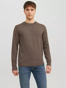 Свитер обычного кроя Jack&Jones, коричневый