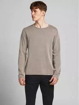 Свитер обычного кроя Jack&Jones, коричневый