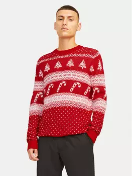 Свитер обычного кроя Jack&Jones, красный