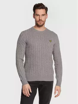 Свитер обычного кроя Lyle & Scott, серый