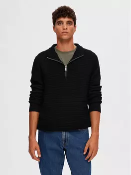Свитер обычного кроя Selected Homme, черный