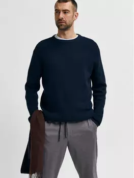 Свитер обычного кроя Selected Homme, синий