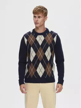 Свитер обычного кроя Selected Homme, синий