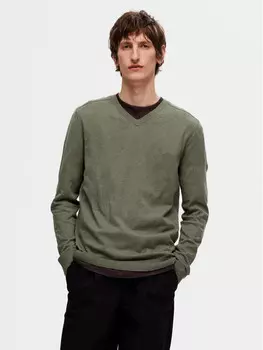 Свитер обычного кроя Selected Homme, зеленый